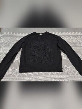 Duckthreads Womens Tiger Embossed Sweatshirt Size Small